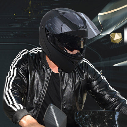 DOT Racing Motorcycle Helmet Full Face Dirt Bike Flip Up ATV  LED