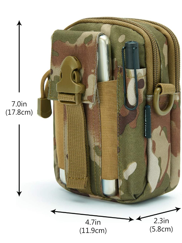 JupiterGear Tactical MOLLE Military Pouch Waist Bag for Hiking,