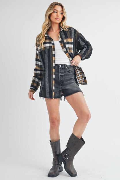 Lena Plaid Flannel Shirt