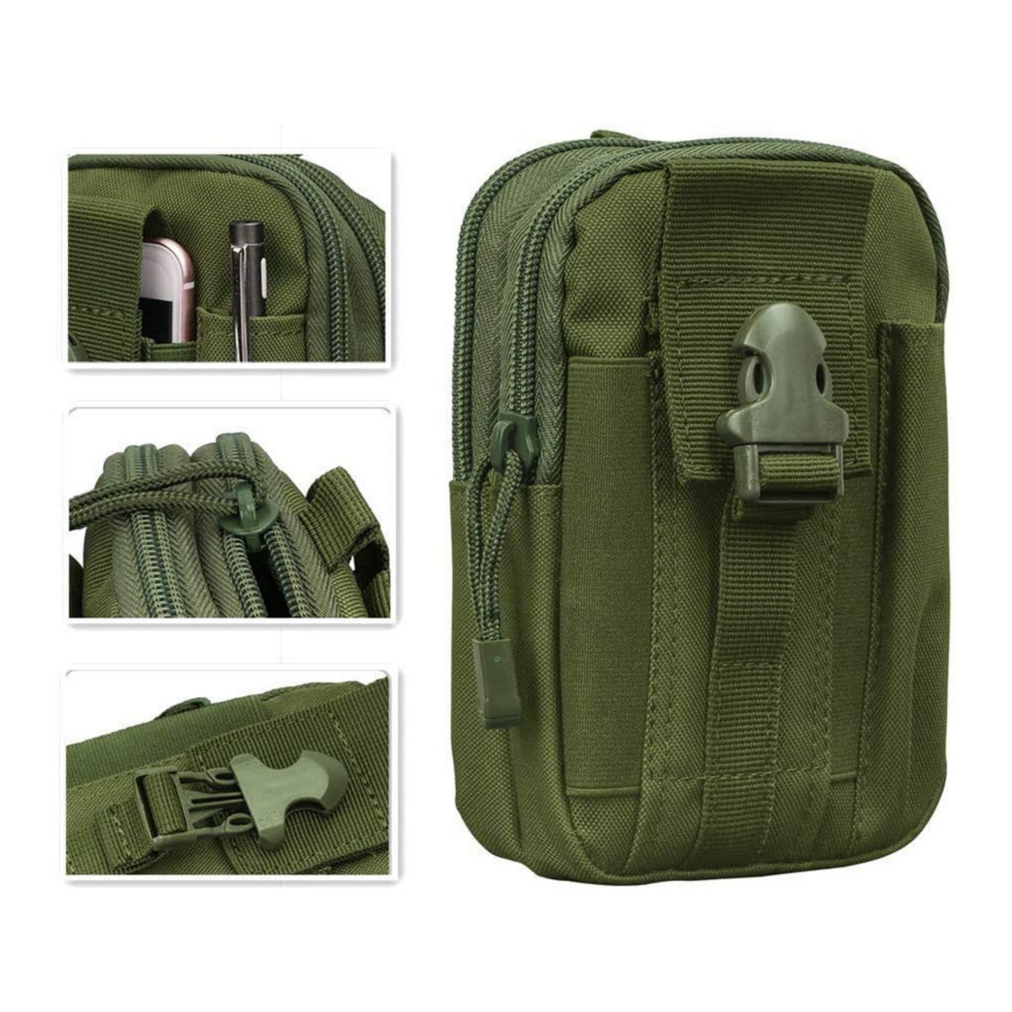 JupiterGear Tactical MOLLE Military Pouch Waist Bag for Hiking,