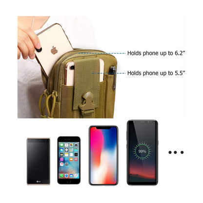 JupiterGear Tactical MOLLE Military Pouch Waist Bag for Hiking,