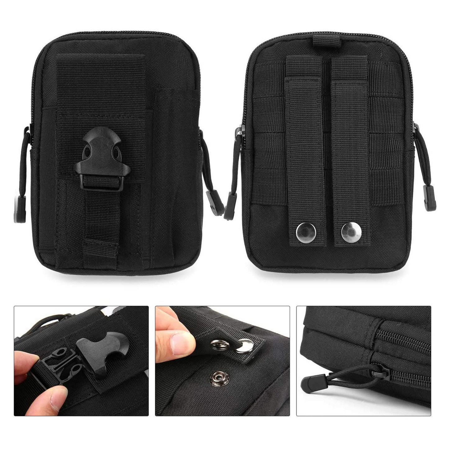 JupiterGear Tactical MOLLE Military Pouch Waist Bag for Hiking,