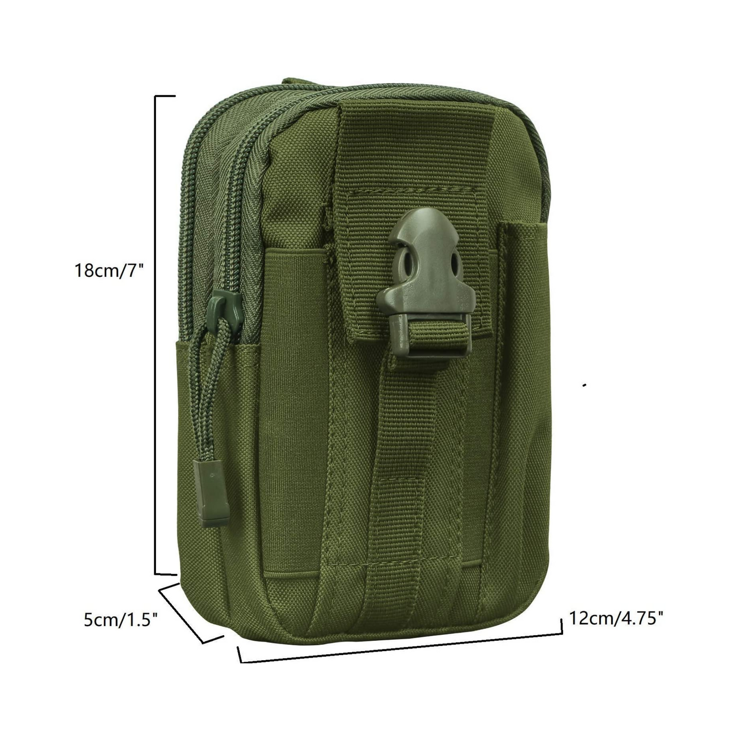 JupiterGear Tactical MOLLE Military Pouch Waist Bag for Hiking,