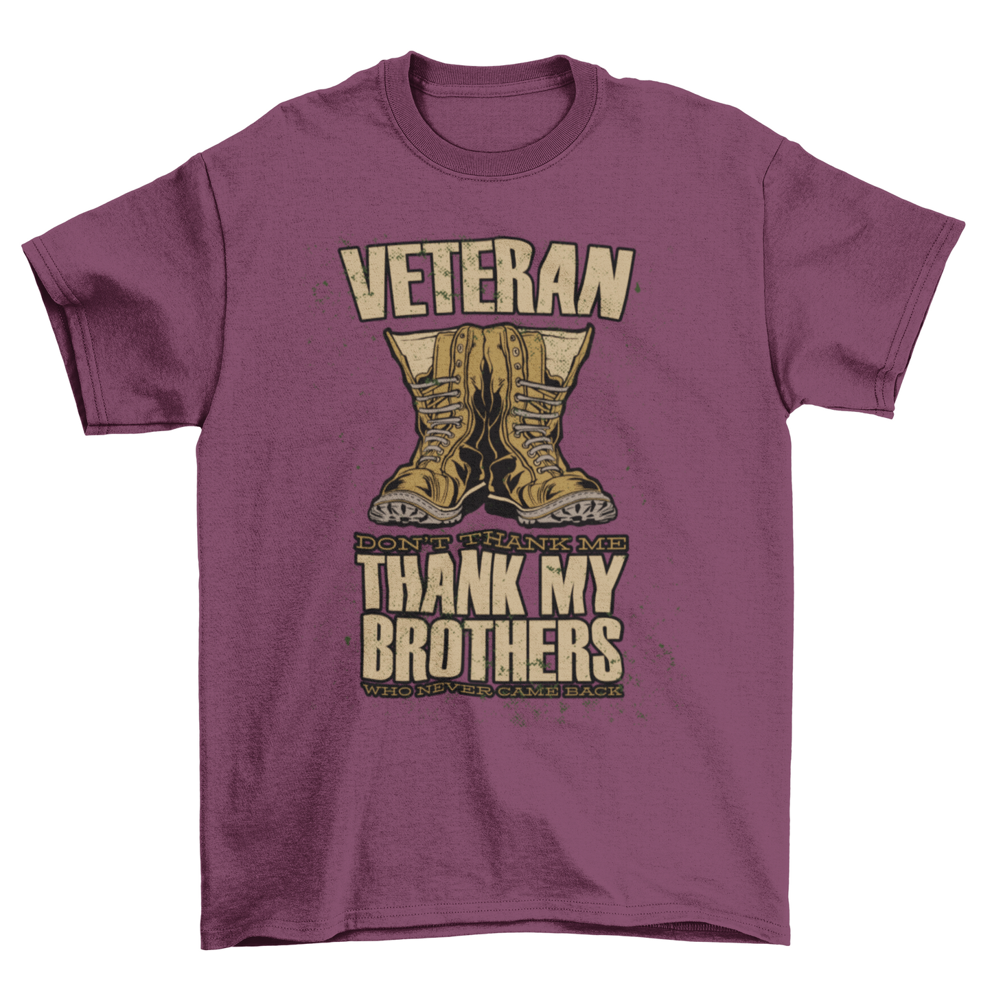 Veteran Boots Quote T-shirt