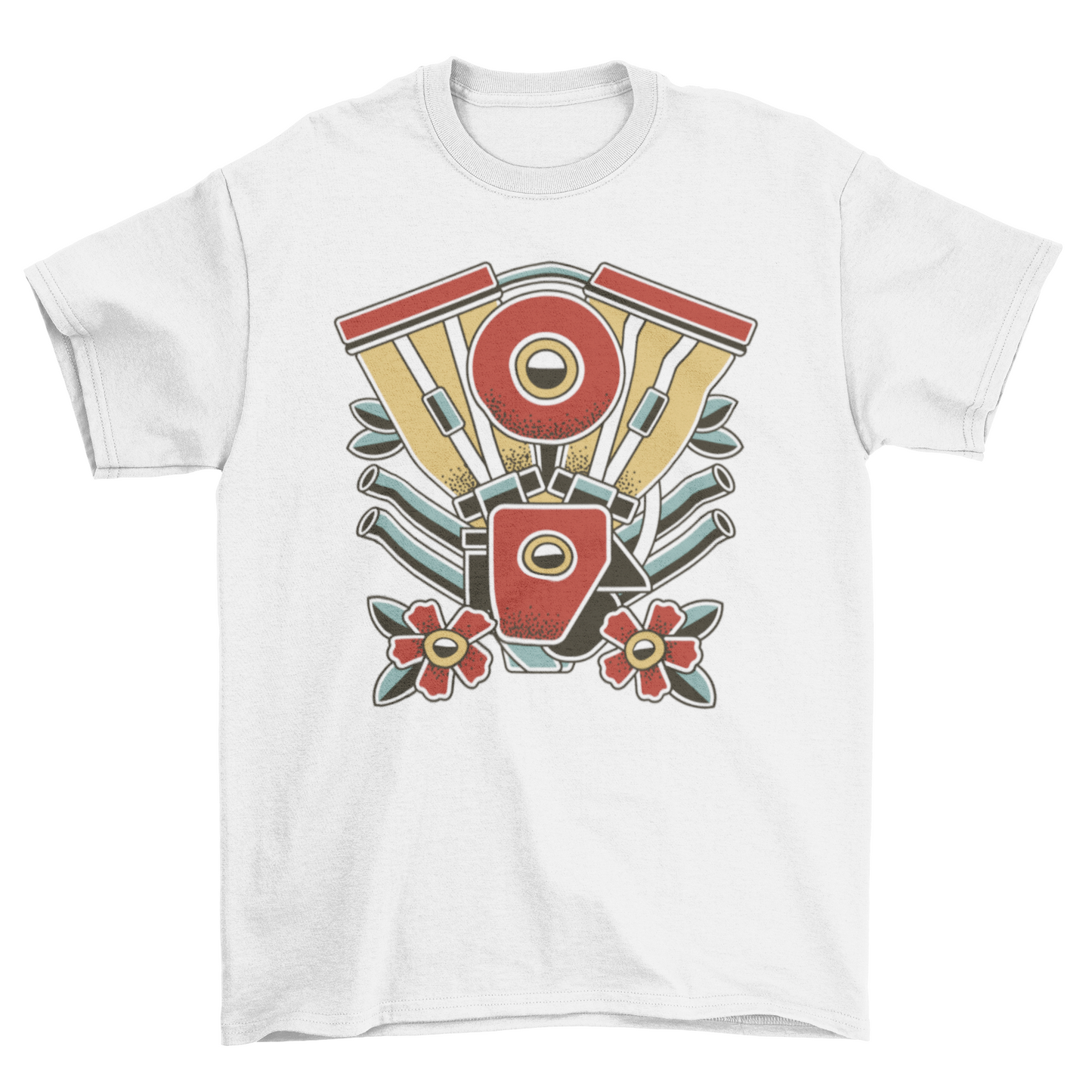 Motorbike tattoo t-shirt
