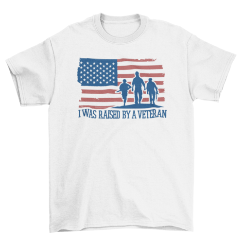 Veteran son quote t-shirt
