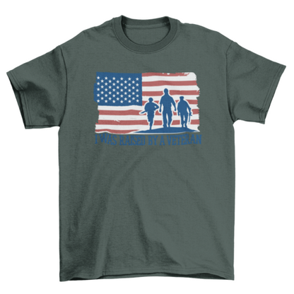 Veteran son quote t-shirt