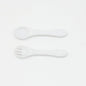 Baby Food Grade Complementary Food Training Silicone Spoon Fork Sets