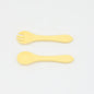 Baby Food Grade Complementary Food Training Silicone Spoon Fork Sets