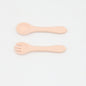 Baby Food Grade Complementary Food Training Silicone Spoon Fork Sets