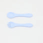 Baby Food Grade Complementary Food Training Silicone Spoon Fork Sets