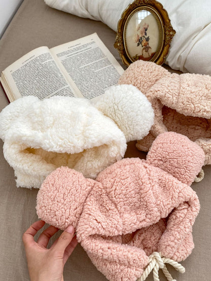 Winter Infant Baby Boys And Girls Solid Fluffy Thermal BOMBER Hats