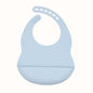 Baby Solid Color Food Grade Silicone Bibs