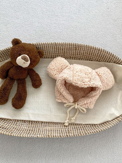 Winter Infant Baby Boys And Girls Solid Fluffy Thermal BOMBER Hats